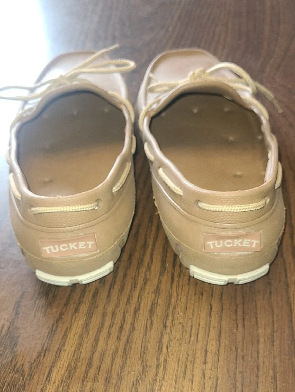 Tucket Giller Khaki & Vanilla Deck Boat Driver Shoes Men's Size 9